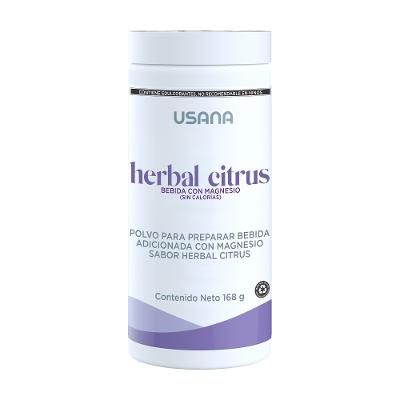 Imagen del gel de ducha Herbal Citrus de USANA, con extractos de hierbas y aceites esenciales cítricos para una piel revitalizada y energizada