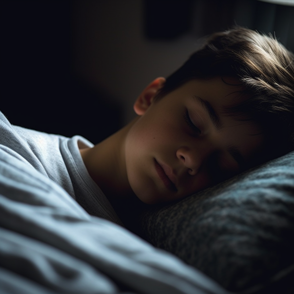 Imagen de un niño durmiendo
