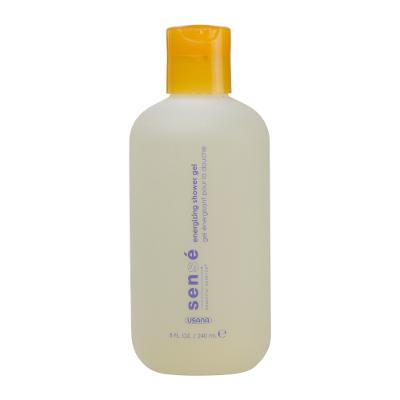 Gel de ducha Energizing Shower Gel de USANA Sensé™ con fragancia de mandarina para una experiencia revitalizante. 🌊🍊